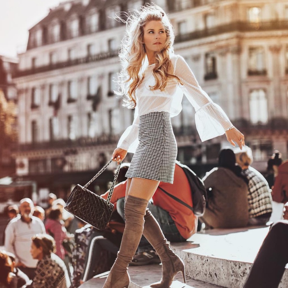 Wilfred Plaid Skirt